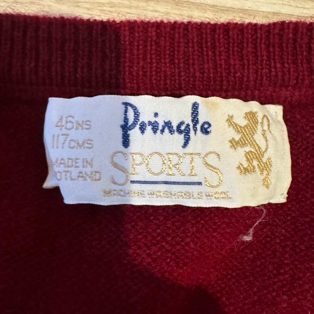 Vintage Pringle Scotland Washable Wool Mickey Mouse Oversized Boxy Sweater - Picture 6 of 7